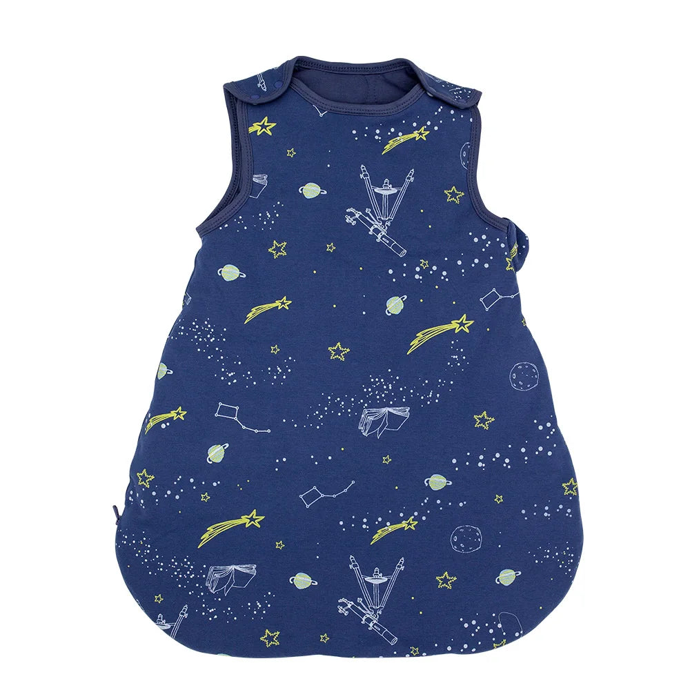 Sleeping Bags For Baby 0-24 Months Anti-Kick Blanket Infant Quilt Sleepwear 2.5Tog Stars Print Spring 100%Cotton Vest Sleepsacks